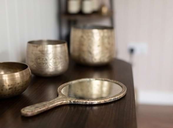 Wax and beauty treatment products at House of WB private studio, Cosby